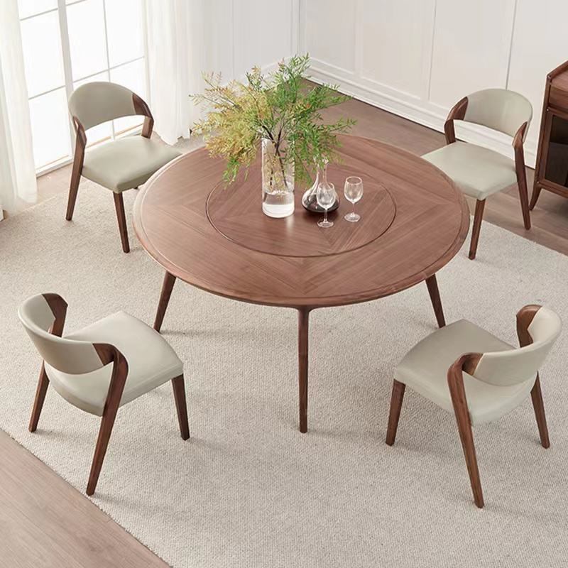 Modern design restaurant furniture, solid wood dining chair with armrests image 2