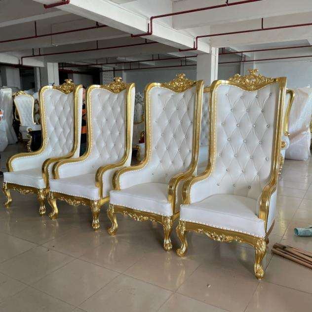 King and queen high-back cheaper pink king silver king chair high-back royal luxury wedding chair