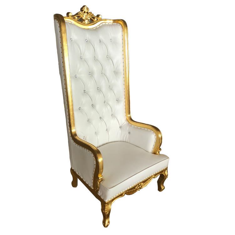 King and queen high-back cheaper pink king silver king chair high-back royal luxury wedding chair image 3