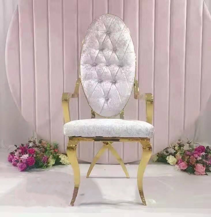 Stainless steel dining tables and chairs for wedding events, hotel parties, and leisure chairs for sale image 2