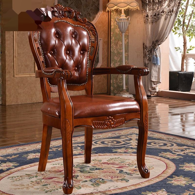 Wholesale luxury restaurant furniture, including upholstered wooden dining chairs with antique fabric covers for home useModel number YJ230104
