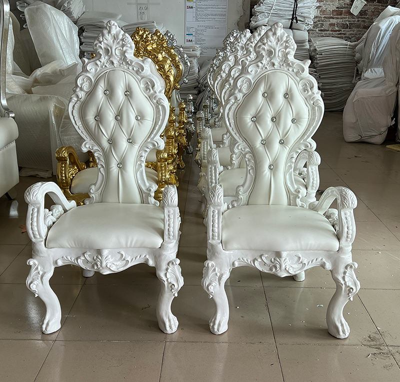 Royal high-back recliner, perfect for bride and groom's luxurious wedding sofa, perfect for decorating living room or apartment image 2