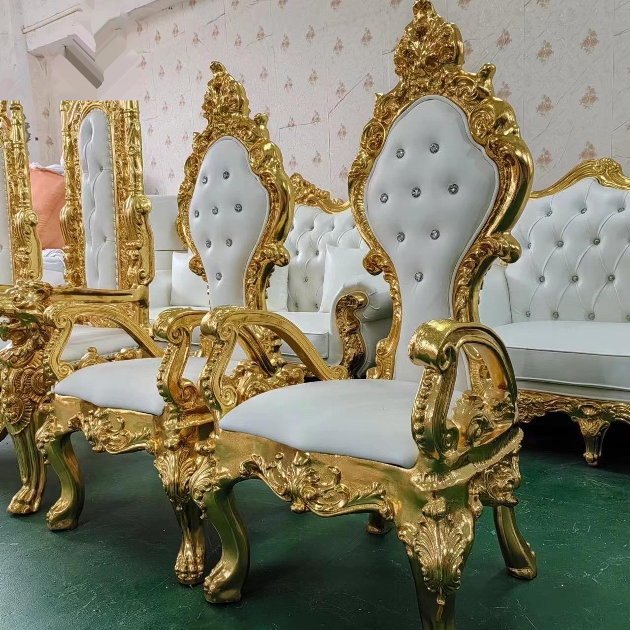 Royal high-back recliner, perfect for bride and groom's luxurious wedding sofa, perfect for decorating living room or apartment image 4