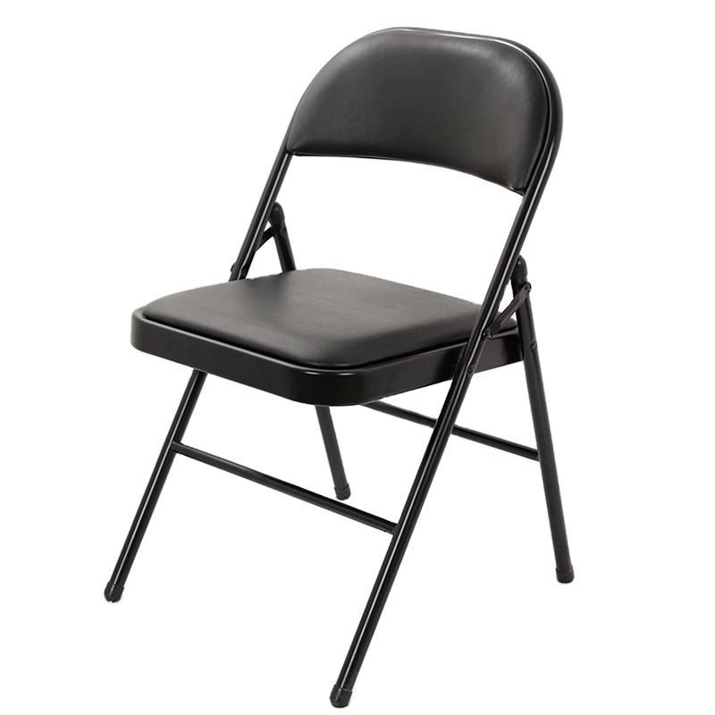 Modern camping metal frame garden furniture, portable, thickened, folding, suitable for conference, hotel, restaurant, and meeting dining chairs