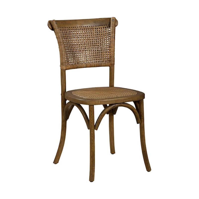 Retro party rental, banquet event, coffee shop, restaurant, wooden rattan weaving, rattan back, wedding dining chair, rattan chair