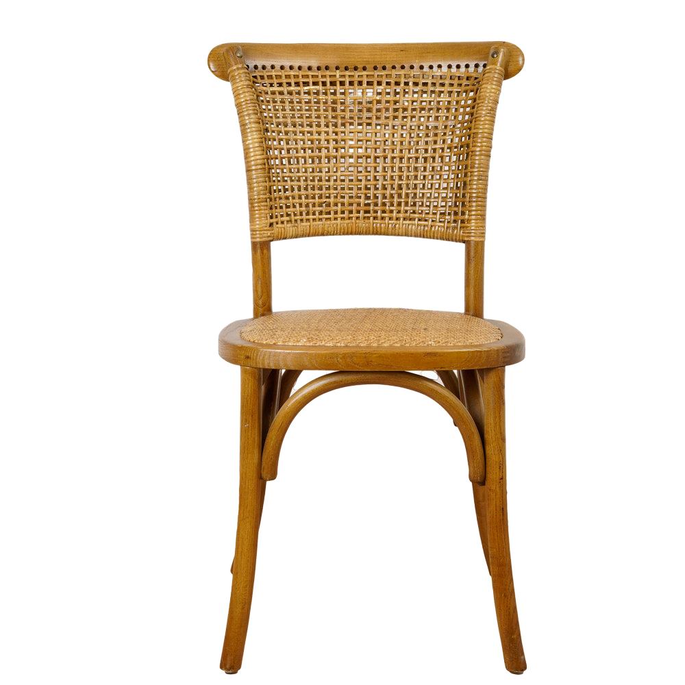 Retro party rental, banquet event, coffee shop, restaurant, wooden rattan weaving, rattan back, wedding dining chair, rattan chair image 4