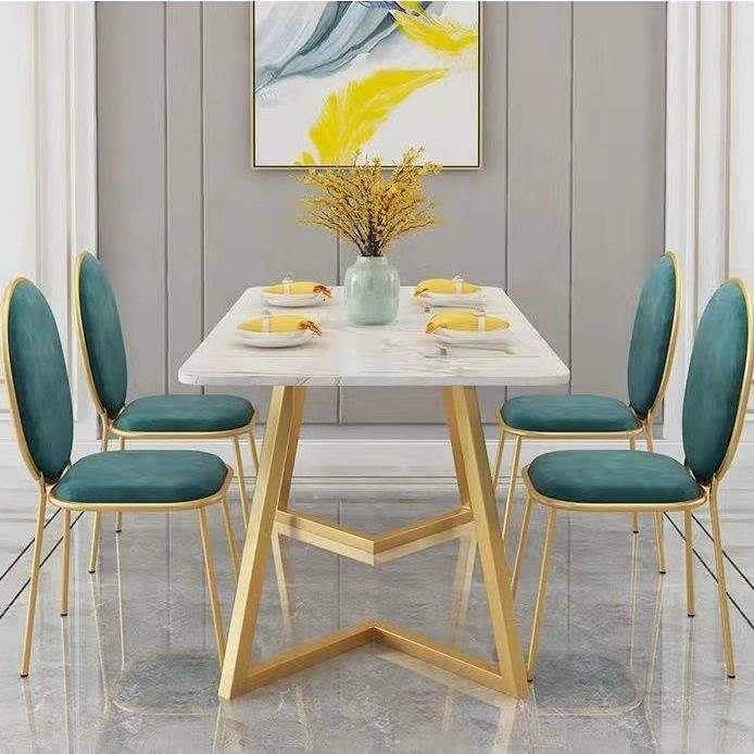 Velvet chair modern recliner, velvet dining chair Sillas Rosas dresser chair image 2