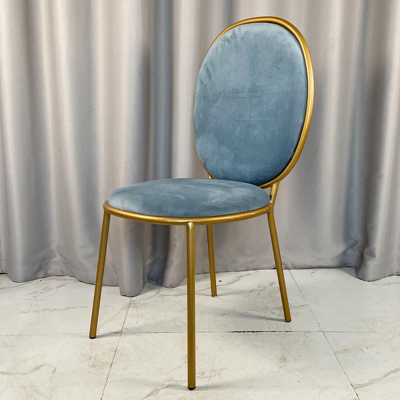 Velvet chair modern recliner, velvet dining chair Sillas Rosas dresser chair image 3