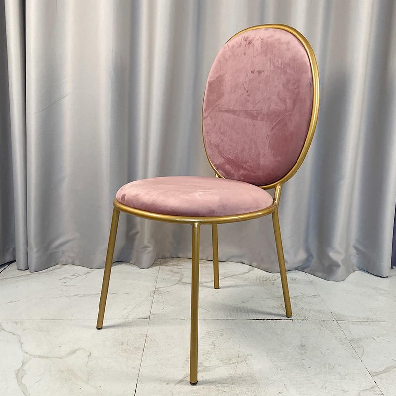 Velvet chair modern recliner, velvet dining chair Sillas Rosas dresser chair image 4