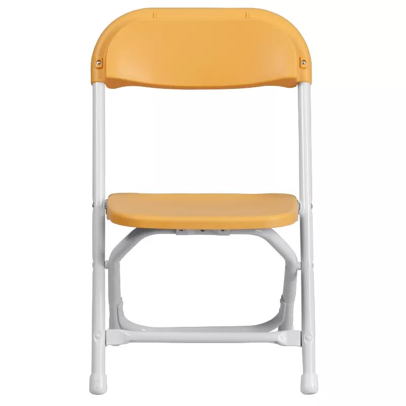 High-quality outdoor preschool white portable plastic folding chairs for children's parties image 2