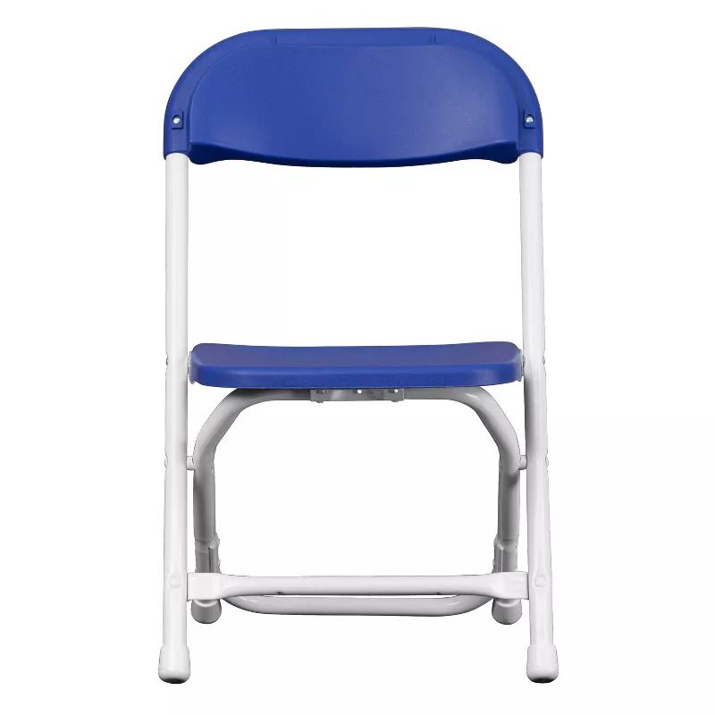 High-quality outdoor preschool white portable plastic folding chairs for children's parties image 3