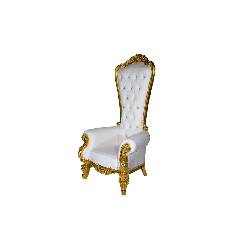 2025 luxury lion king queen throne chair modern white handmade movable furniture hotel wedding villa spring fashion image 3
