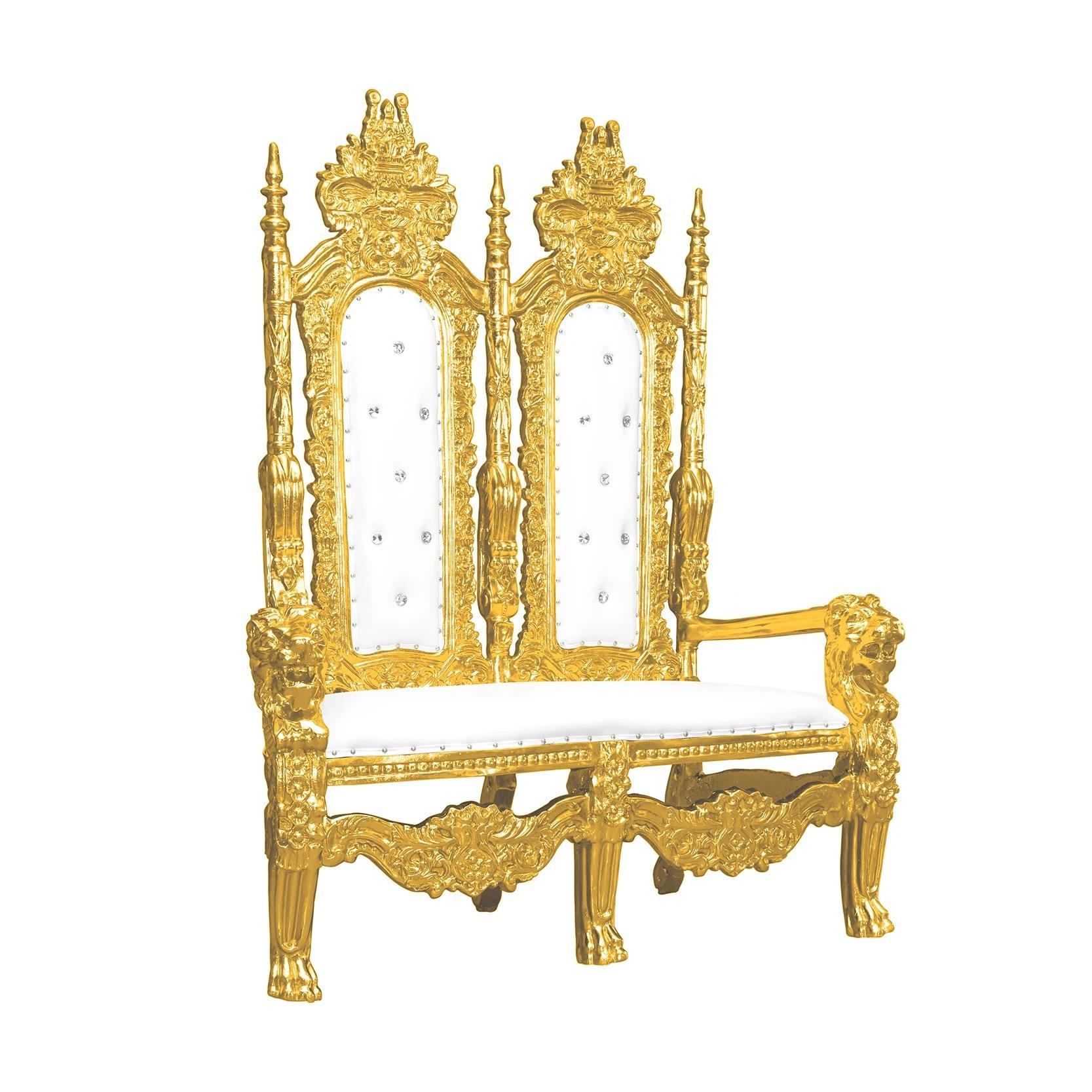 2025 luxury lion king queen throne chair modern white handmade movable furniture hotel wedding villa spring fashion image 4