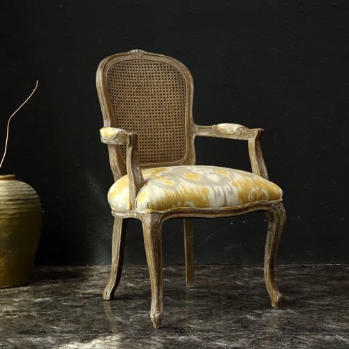 Mid-century retro dining chair with wooden frame