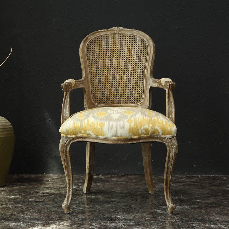 Mid-century retro dining chair with wooden frame image 2