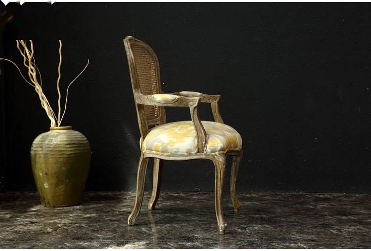 Mid-century retro dining chair with wooden frame image 3