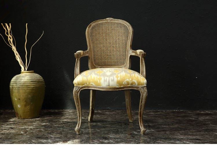 Mid-century retro dining chair with wooden frame image 4