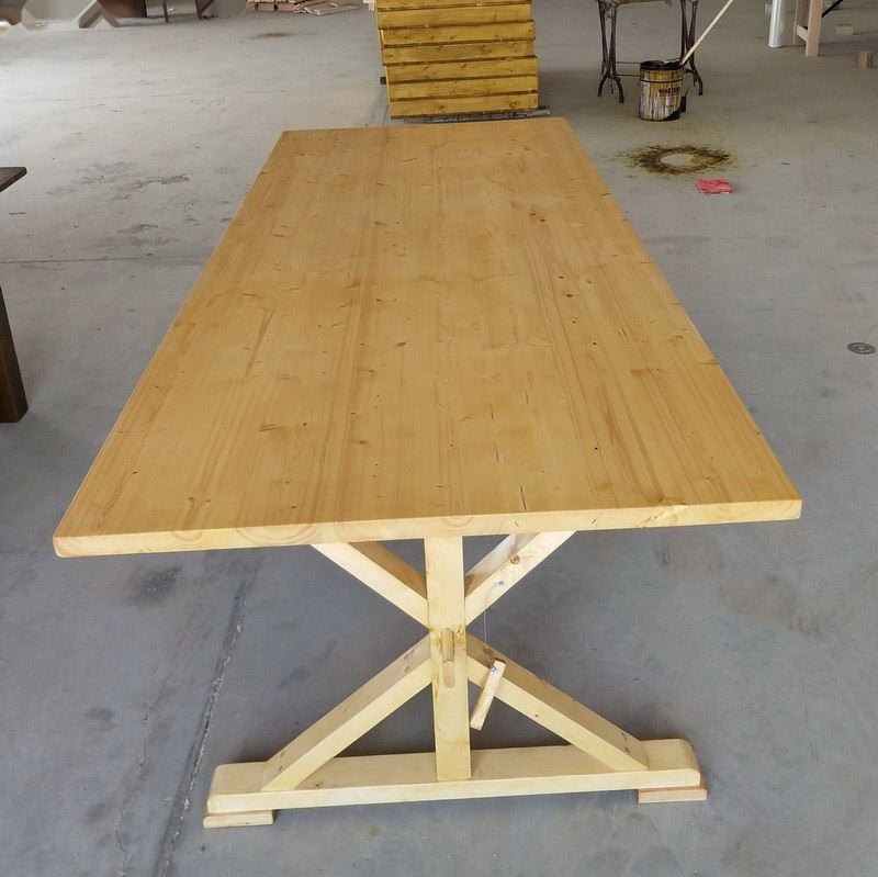 Banquet catering furniture, party activities, wooden garden, outdoor folding wooden wedding banquet table image 2