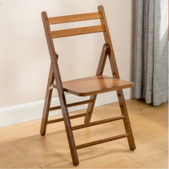 Wholesale Beach Wedding Event Party Wimbledon Brown Wooden Resin Folding Chair Decoration image 3