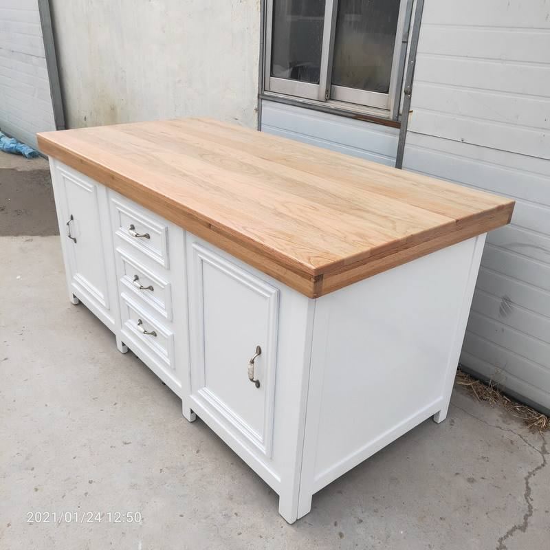 Modern white wood buffet cabinets and cutlery cabinets for outdoor banquet events or weddings - fashionable living room furniture image 2