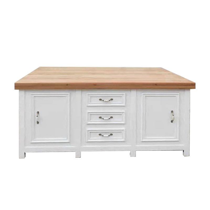 Modern white wood buffet cabinets and cutlery cabinets for outdoor banquet events or weddings - fashionable living room furniture image 4