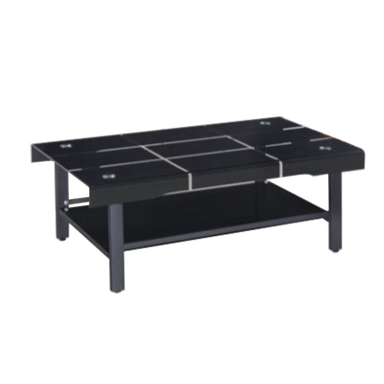 Chinese furniture manufacturer offers low-priced curved glass top with metal legs, low height center table, and coffee table