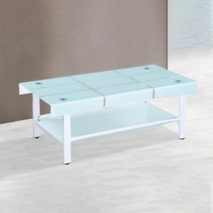 Chinese furniture manufacturer offers low-priced curved glass top with metal legs, low height center table, and coffee table image 3