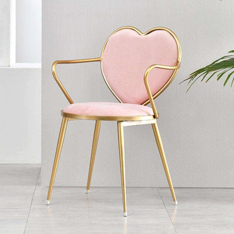 Commercial furniture heart-shaped chair, green velvet dressing table chair, nail trimming chair image 2