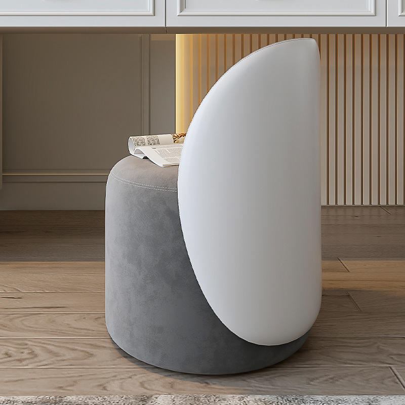 Hot selling luxury rotating makeup stool, wool stool with backrest, bedroom salon, living room hotel image 4