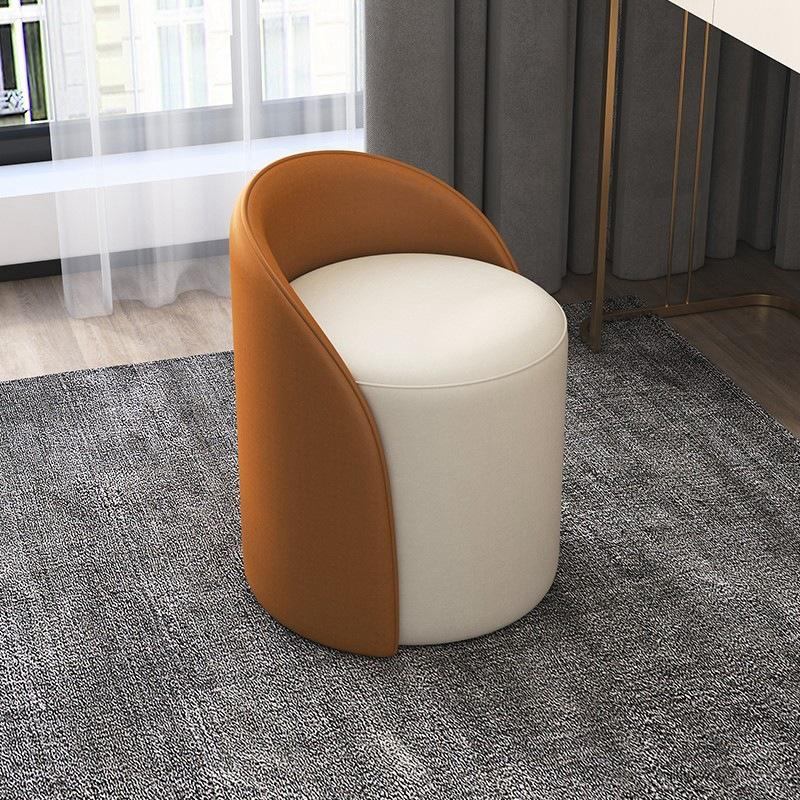Luxury European style oil wax leather living room chair set with 360 degree rotation space saving hotel and bedroom furniture