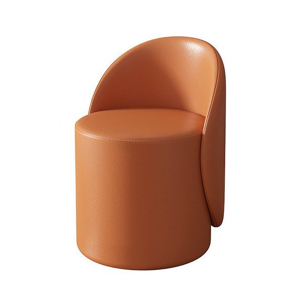 Luxury European style oil wax leather living room chair set with 360 degree rotation space saving hotel and bedroom furniture image 3