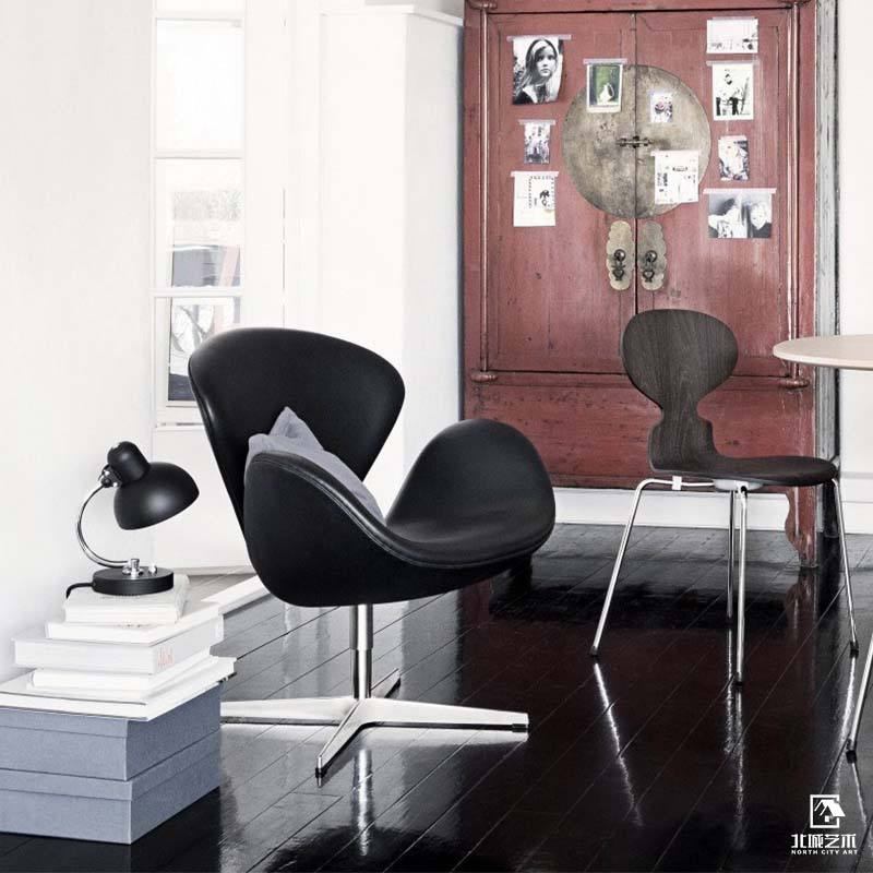 New Chinese style villa club living room furniture, leisure dining, single lounge, rotating sofa chair