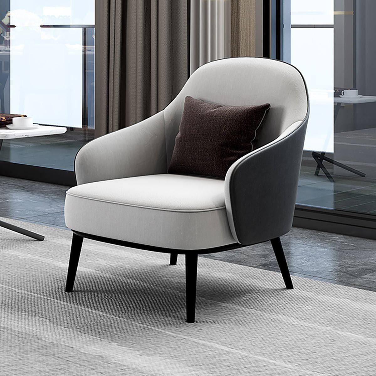 French high back accent lounge Chesterfield fabric living room sofa single armchair