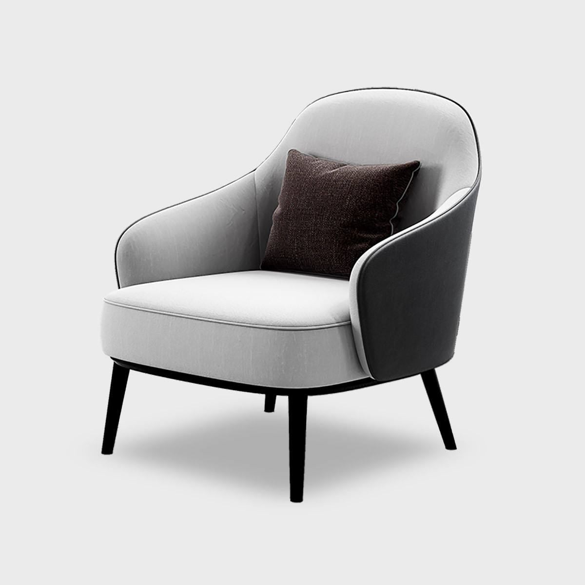 French high back accent lounge Chesterfield fabric living room sofa single armchair image 2