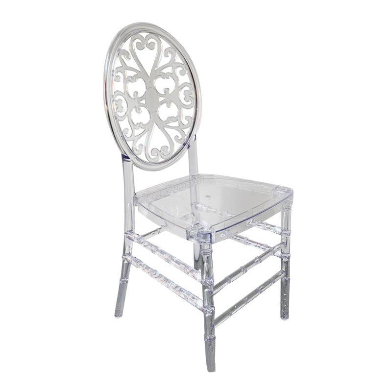 Modern luxury style transparent Tiffany acrylic Chiavari phoenix chair transparent banquet catering event wedding park application