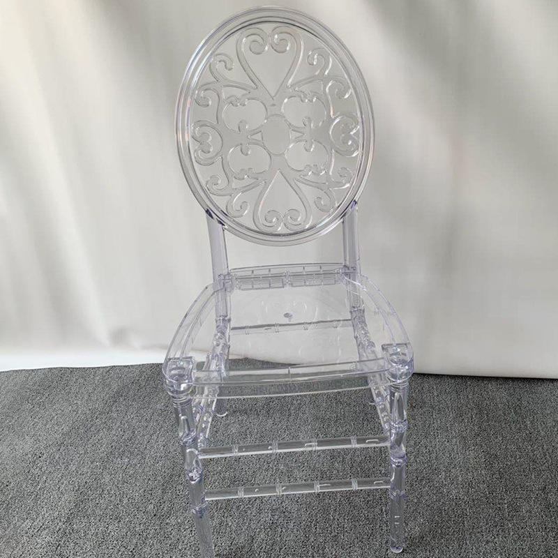 Modern luxury style transparent Tiffany acrylic Chiavari phoenix chair transparent banquet catering event wedding park application image 2