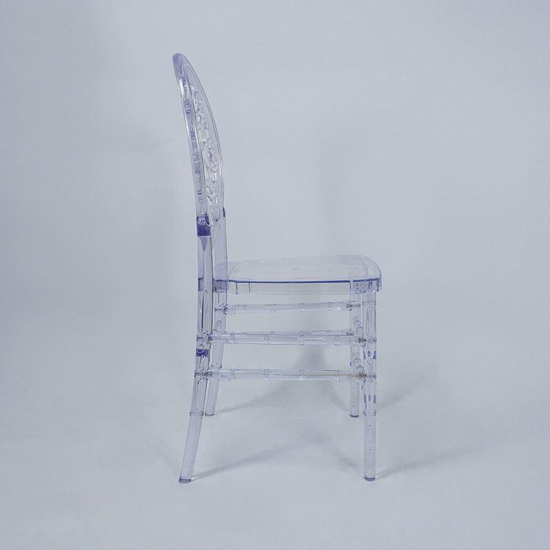 Modern luxury style transparent Tiffany acrylic Chiavari phoenix chair transparent banquet catering event wedding park application image 4