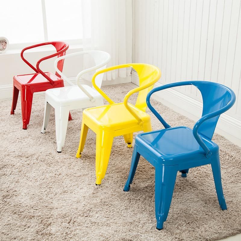 Modern hot selling children's stackable metal chairs, restaurants, gyms, living rooms, kitchens, hospitals, parks