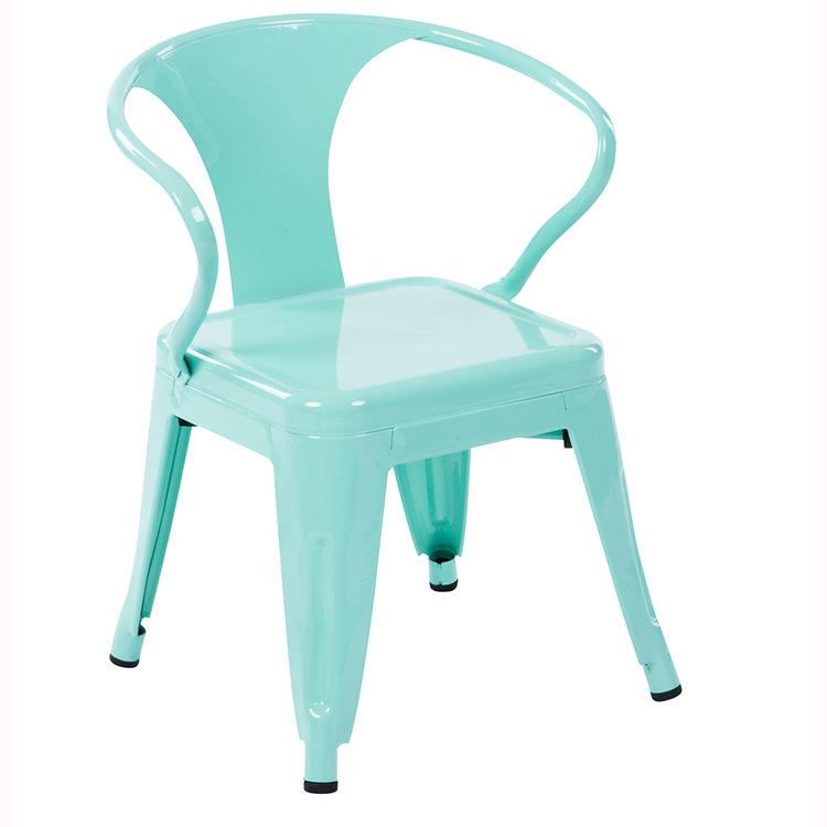 Modern hot selling children's stackable metal chairs, restaurants, gyms, living rooms, kitchens, hospitals, parks image 2