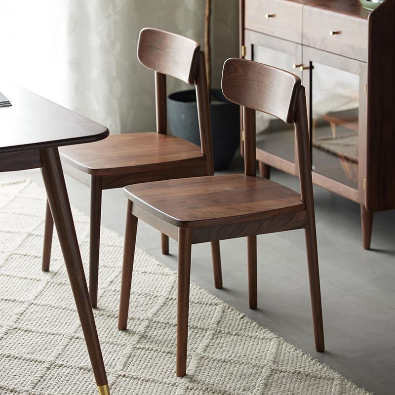 Low price home furniture wholesale custom solid wood coffee shop restaurant dining chairs image 2