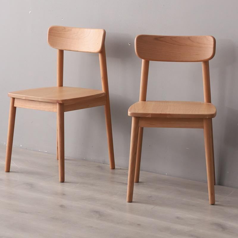 Low price home furniture wholesale custom solid wood coffee shop restaurant dining chairs image 3