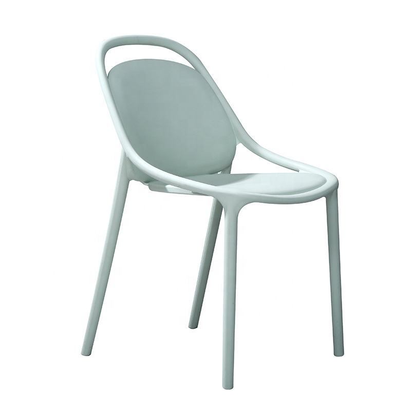 Household stackable color armless polypropylene plastic chair, outdoor high-quality indoor leisure plastic dining chair image 2