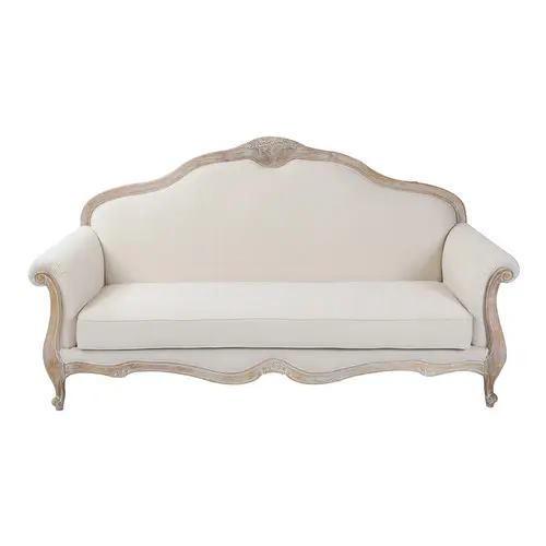 High quality wooden living room sofa, wedding armrest sofa, solid wood living room chair with armrests and carved legs