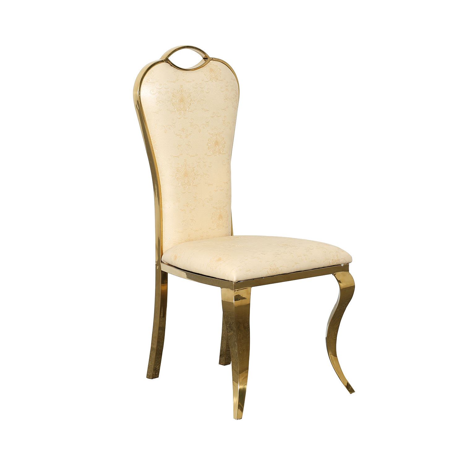 Hot selling wholesale luxury wedding chairs, hotel chairs, high back stainless steel, white leather wedding furniture chairs image 2