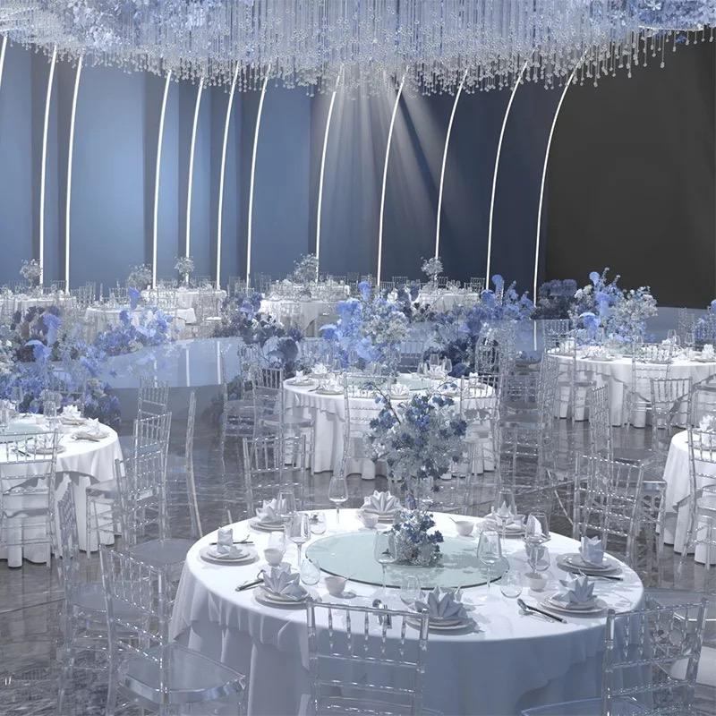Hot selling Stackable Transparent Resin Acrylic Wedding Event Chiavari Chair image 2