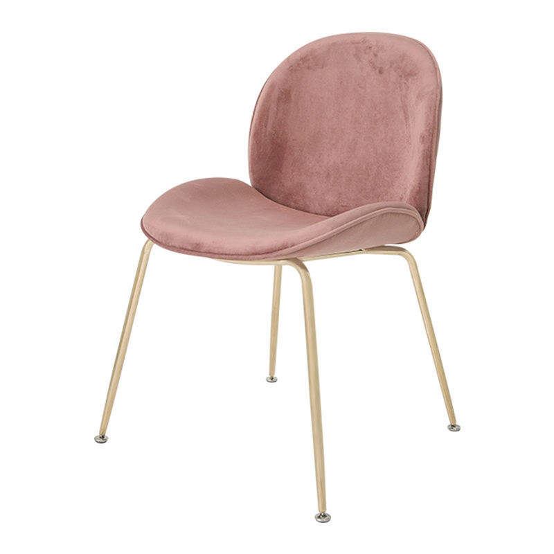 Terciopelo Nordic Modern Velvet Fabric Dining Chair Dining Room Living Room Beetle Chair image 4
