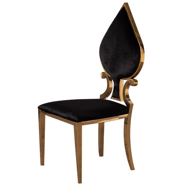 Wholesale new gold stainless steel dining lights luxury hotel wedding chairs image 2
