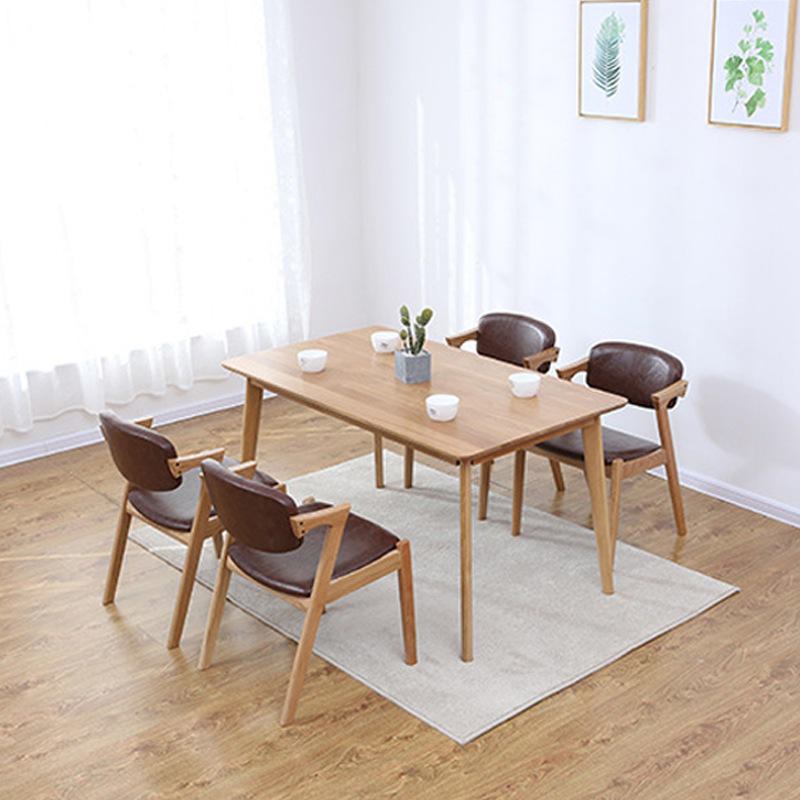 Chinese modern coffee table furniture solid wood dining chair at low price