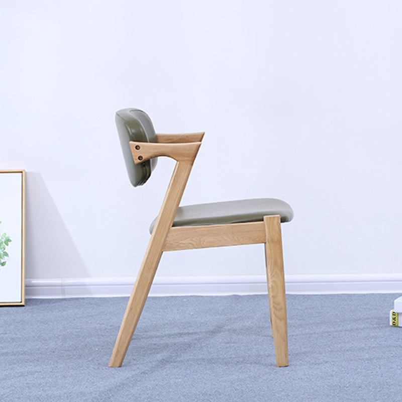 Chinese modern coffee table furniture solid wood dining chair at low price image 3