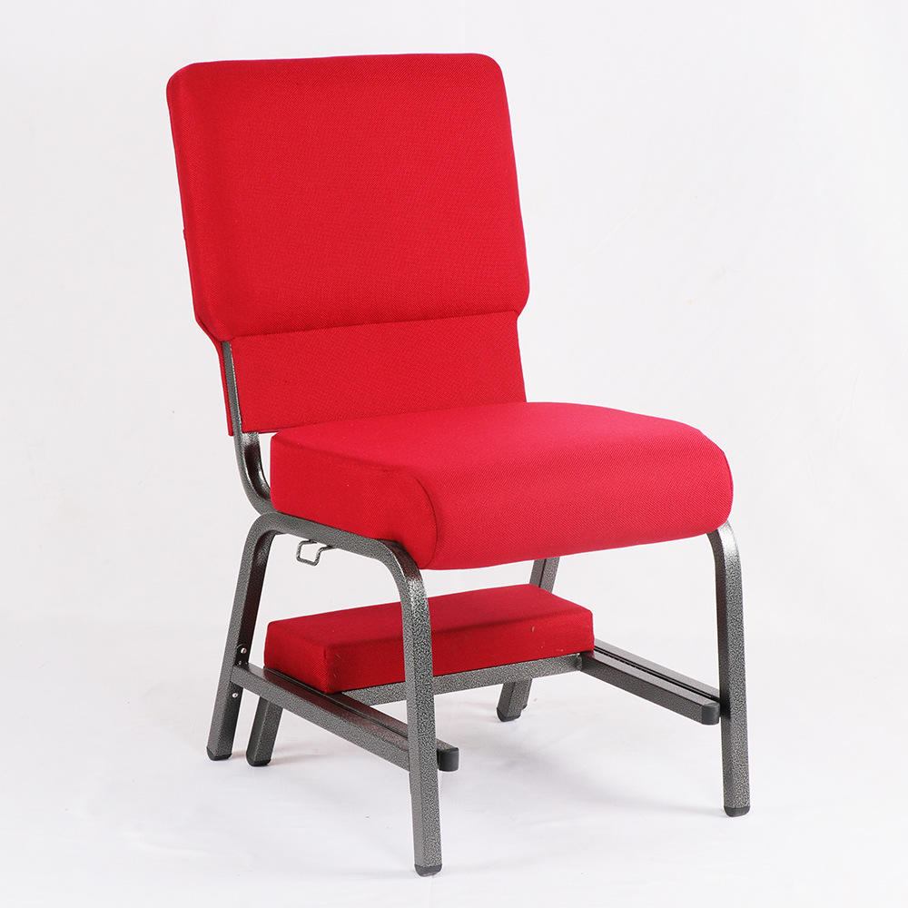 Metal frame Red Muhammad Christian Church Prayer Hall Chair Mullins Church Kneeling Church Chair